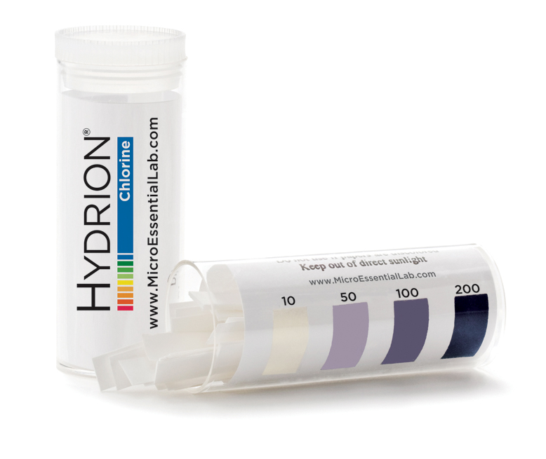 Hydrion Chlorine 0-200PPM 200PK CM-240V Micro Essential Laboratory Inc